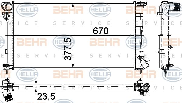 HELLA Radiators, Motora dzesēšanas sistēma 8MK 376 715-524