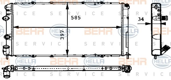 HELLA Radiators, Motora dzesēšanas sistēma 8MK 376 715-531