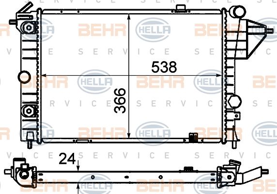 HELLA Radiators, Motora dzesēšanas sistēma 8MK 376 715-731