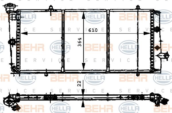 HELLA Radiators, Motora dzesēšanas sistēma 8MK 376 716-001