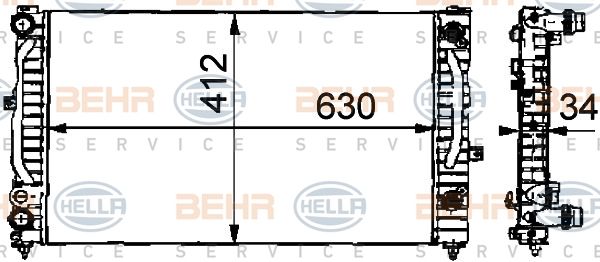 HELLA Radiators, Motora dzesēšanas sistēma 8MK 376 716-621