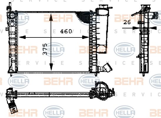 HELLA Radiators, Motora dzesēšanas sistēma 8MK 376 716-631