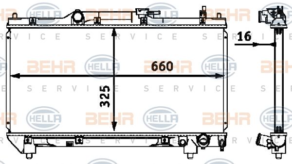 HELLA Radiators, Motora dzesēšanas sistēma 8MK 376 718-481