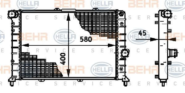 HELLA Radiators, Motora dzesēšanas sistēma 8MK 376 719-261