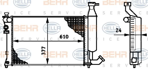 HELLA Radiators, Motora dzesēšanas sistēma 8MK 376 719-501