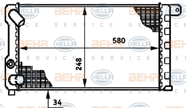 HELLA Radiators, Motora dzesēšanas sistēma 8MK 376 719-521