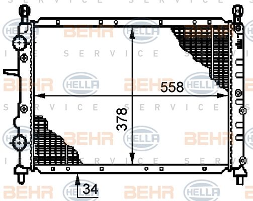 HELLA Radiators, Motora dzesēšanas sistēma 8MK 376 719-541