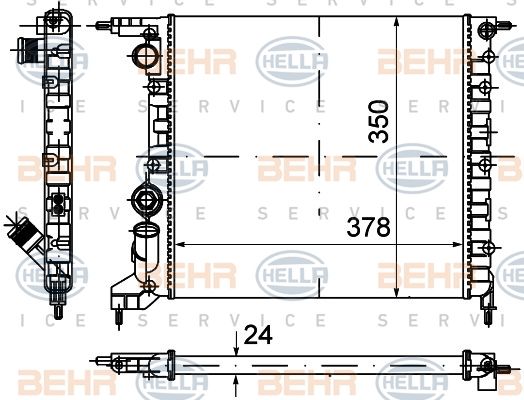 HELLA Radiators, Motora dzesēšanas sistēma 8MK 376 720-024