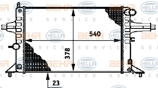 HELLA Radiators, Motora dzesēšanas sistēma 8MK 376 720-421