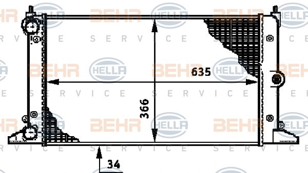 HELLA Radiators, Motora dzesēšanas sistēma 8MK 376 720-511
