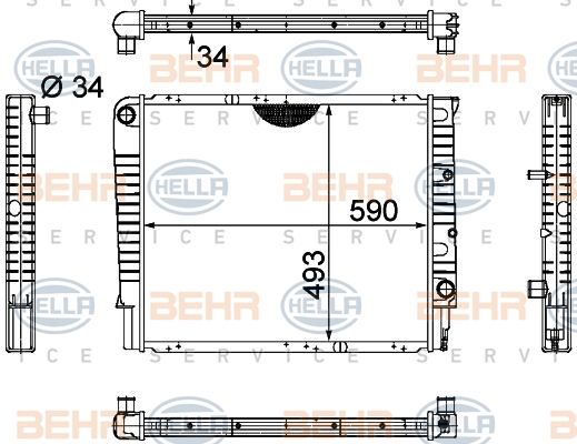 HELLA Radiators, Motora dzesēšanas sistēma 8MK 376 721-001