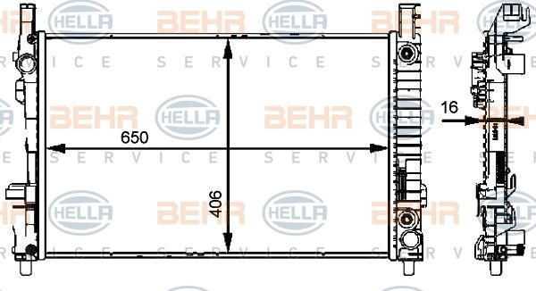 HELLA Radiators, Motora dzesēšanas sistēma 8MK 376 721-034