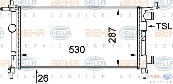 HELLA Radiators, Motora dzesēšanas sistēma 8MK 376 722-441