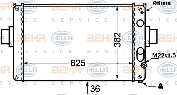 HELLA Radiators, Motora dzesēšanas sistēma 8MK 376 724-501
