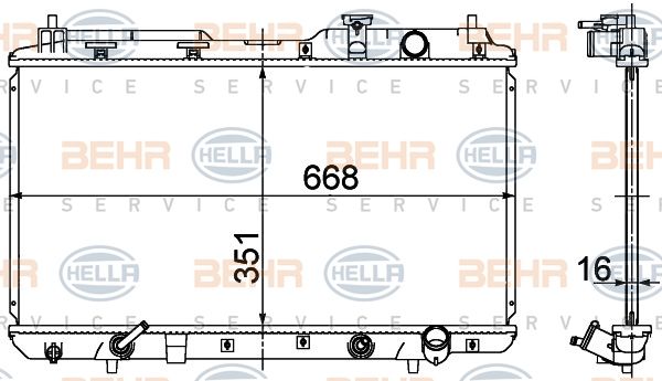 HELLA Radiators, Motora dzesēšanas sistēma 8MK 376 724-531