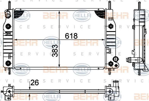 HELLA Radiators, Motora dzesēšanas sistēma 8MK 376 724-541