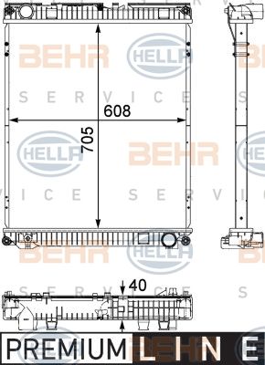 HELLA Radiators, Motora dzesēšanas sistēma 8MK 376 730-621