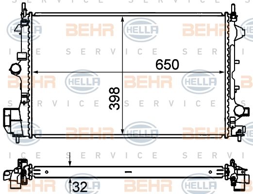 HELLA Radiators, Motora dzesēšanas sistēma 8MK 376 735-061