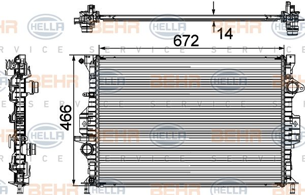 HELLA Radiators, Motora dzesēšanas sistēma 8MK 376 745-594