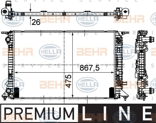 HELLA Radiators, Motora dzesēšanas sistēma 8MK 376 745-631