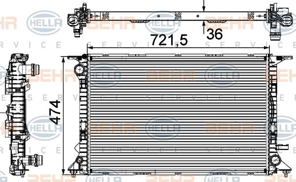 HELLA Radiators, Motora dzesēšanas sistēma 8MK 376 745-644