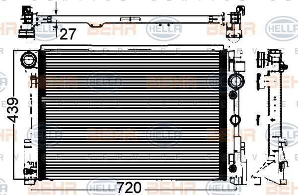HELLA Radiators, Motora dzesēšanas sistēma 8MK 376 749-554