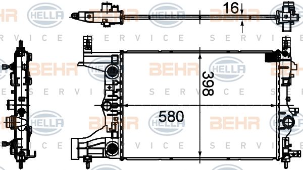 HELLA Radiators, Motora dzesēšanas sistēma 8MK 376 749-851