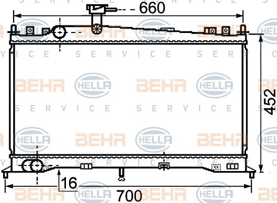 HELLA Radiators, Motora dzesēšanas sistēma 8MK 376 750-261