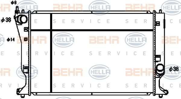 HELLA Radiators, Motora dzesēšanas sistēma 8MK 376 753-741