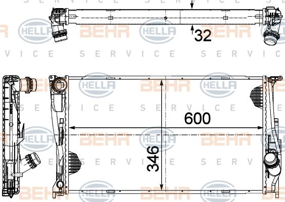 HELLA Radiators, Motora dzesēšanas sistēma 8MK 376 754-004