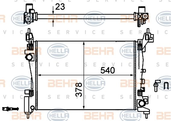 HELLA Radiators, Motora dzesēšanas sistēma 8MK 376 756-324