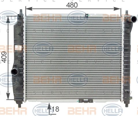 HELLA Radiators, Motora dzesēšanas sistēma 8MK 376 762-641