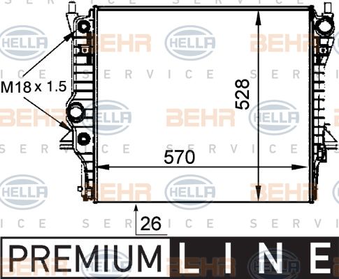 HELLA Radiators, Motora dzesēšanas sistēma 8MK 376 764-361