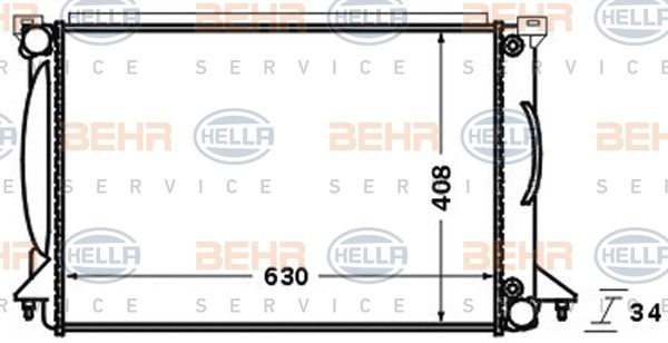 HELLA Radiators, Motora dzesēšanas sistēma 8MK 376 766-344