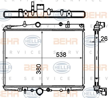 HELLA Radiators, Motora dzesēšanas sistēma 8MK 376 767-061