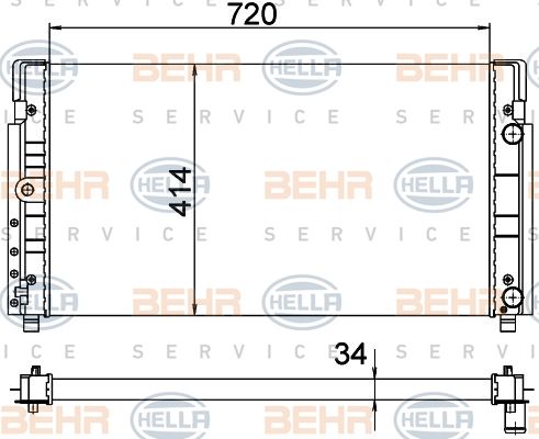 HELLA Radiators, Motora dzesēšanas sistēma 8MK 376 773-774