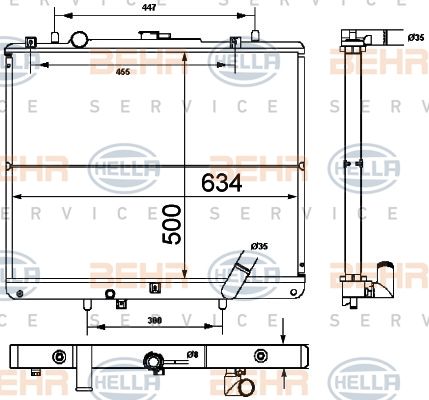 HELLA Radiators, Motora dzesēšanas sistēma 8MK 376 787-111