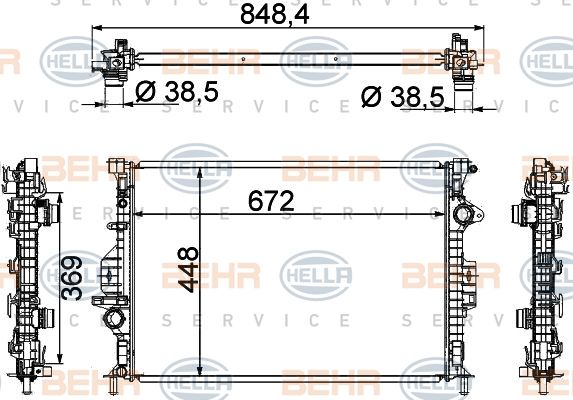 HELLA Radiators, Motora dzesēšanas sistēma 8MK 376 787-121