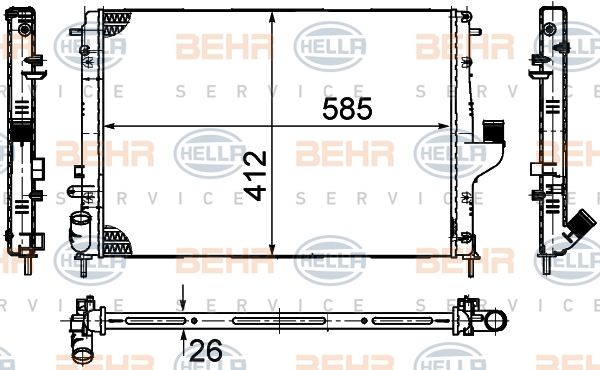 HELLA Radiators, Motora dzesēšanas sistēma 8MK 376 787-651