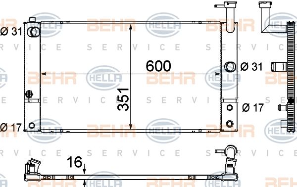 HELLA Radiators, Motora dzesēšanas sistēma 8MK 376 790-011