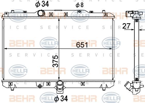 HELLA Radiators, Motora dzesēšanas sistēma 8MK 376 790-251