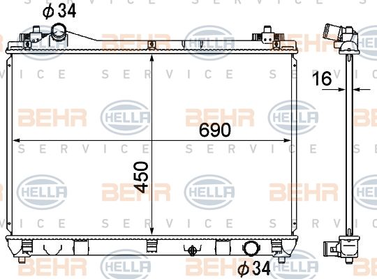 HELLA Radiators, Motora dzesēšanas sistēma 8MK 376 790-261