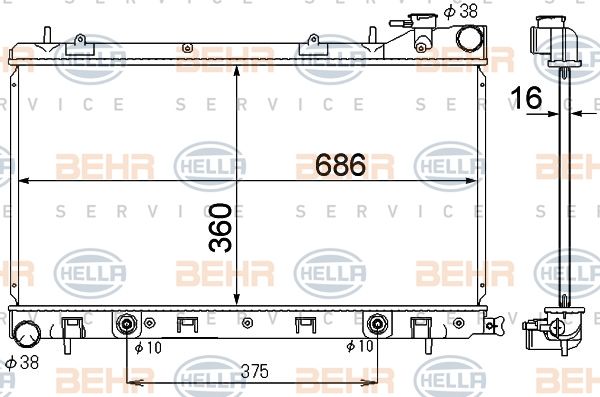 HELLA Radiators, Motora dzesēšanas sistēma 8MK 376 790-271