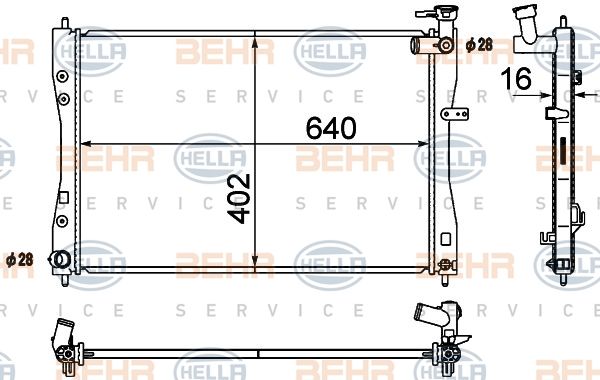 HELLA Radiators, Motora dzesēšanas sistēma 8MK 376 790-321