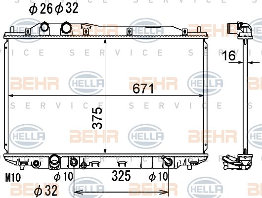 HELLA Radiators, Motora dzesēšanas sistēma 8MK 376 790-481