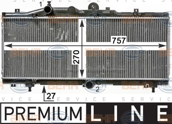 HELLA Radiators, Motora dzesēšanas sistēma 8MK 376 900-051