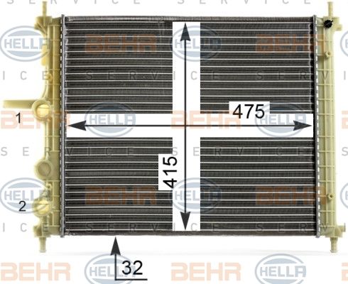 HELLA Radiators, Motora dzesēšanas sistēma 8MK 376 900-141