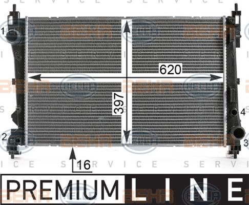 HELLA Radiators, Motora dzesēšanas sistēma 8MK 376 900-201