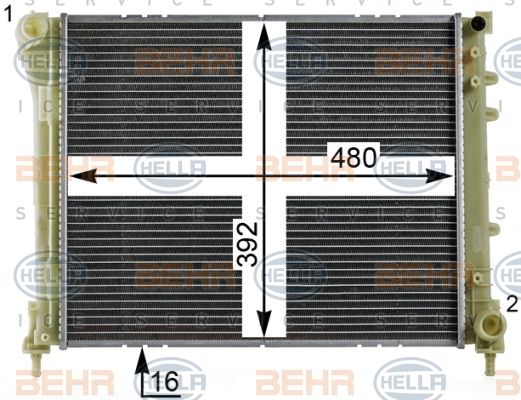 HELLA Radiators, Motora dzesēšanas sistēma 8MK 376 900-211