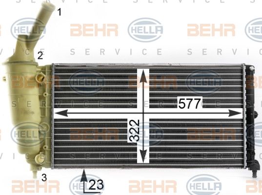 HELLA Radiators, Motora dzesēšanas sistēma 8MK 376 900-241